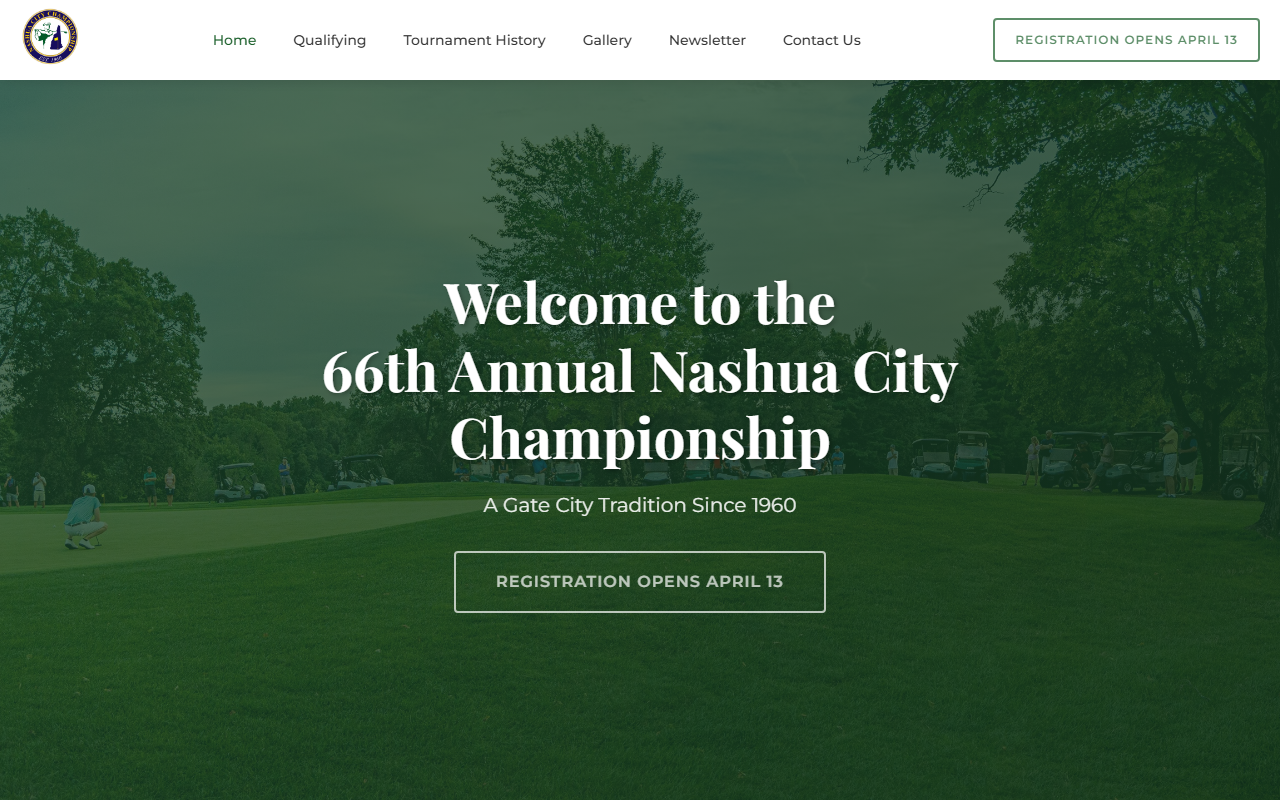 Nashua City Championship website screenshot
